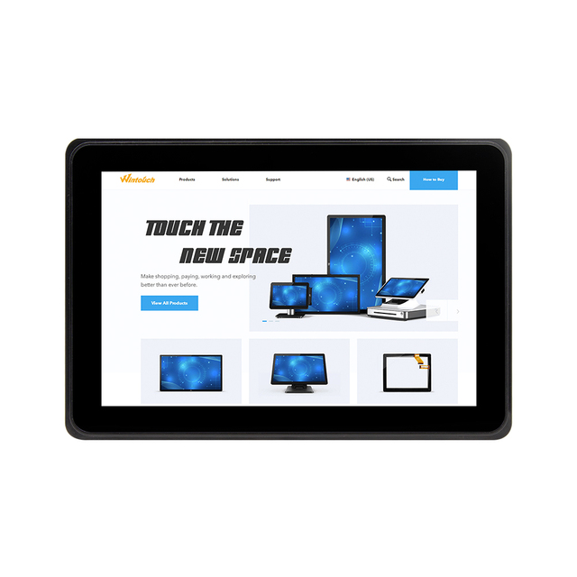 New External Touch Screen Monitor with USB/DVI/Serial Interfaces Industrial Use Waterproof Kiosk Monitor for Business