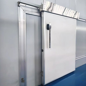 <span class=keywords><strong>Porte</strong></span> de chambre froide industrielle <span class=keywords><strong>coulissante</strong></span> en panneau sandwich PRV, <span class=keywords><strong>porte</strong></span> d'entrepôt robuste en acier isolée avec mousse PU, antirouille - Product Image 3