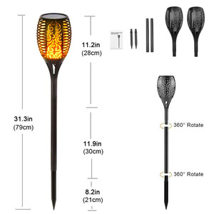 โคมไฟสวนพลังงานแสงอาทิตย์96 LED, สำหรับตกแต่งภูมิทัศน์เต้นระบำเปลไฟ96ดวง - Product Image 4