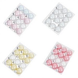Nouvelles <span class=keywords><strong>Boules</strong></span> de Noël Transparentes en PET 6cm 12pcs Ornements Creux à Suspendre pour Mariage et <span class=keywords><strong>Maternelle</strong></span> - Product Image 2