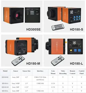 HD180-M 2MP So-ny Sesnor H-D-M-I Industrial Microscópio 1080P Câmera Laboratório Microscópio Câmera