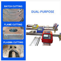 Découpeuse plasma CNC portable à bras unique, petite, avec contrôleur plasma CNC stable pour acier au carbone et acier inoxydable, fournie directement par l'usine