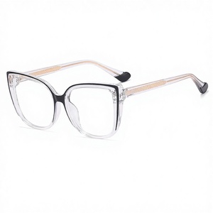 Cat Eye Frame Shape <span class=keywords><strong>Computer</strong></span> brille Hochwertige Anti Blue Light Transparente Leopard Damen brille Classic Style Brille - Product Image 4