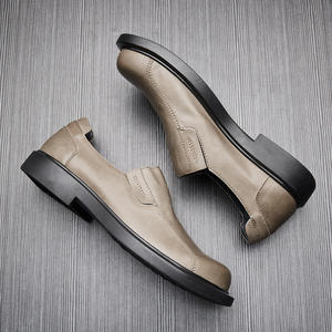 Zapatos Oxford de Vestir de Verano para Hombre, de Alta Calidad, Casuales de Negocios, de Cuero Genuino, con Punta Cerrada, Sin Cordones, que Aumentan la Comodidad - Product Image 5