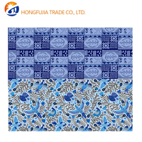 Kain Organza Anti-Pil 100% Katun, Bermotif Batik, Berat Sedang, Tahan Gesekan, untuk Kostum Nasional Ankara Afrika untuk Anak Laki-laki