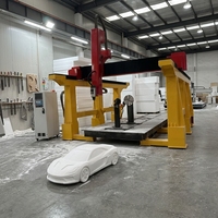 Machine de fraisage CNC 5 axes avec servomoteur Syntec pour la sculpture 3D de mousse polystyrène, la création d'art paysager et la fabrication de moules en mousse perdue