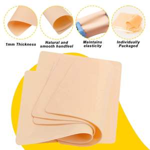 FANCY 8 ''X 6'' doppelseitig 100pcs Blank Tattoo Übungs haut Microb lading Augenbrauen Anfänger Permanent Makeup TPE Easy Use Soft - Product Image 2