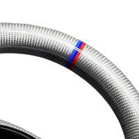 Volant en cuir et fibre de carbone style M Sport (ancien modèle vers nouveau) pour BMW Série 3, Série 5, E46, M3, M6, E61, E62, E63 – Amélioration de l'intérieur