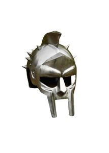 Casco Decorativo Estilo Romano Hecho a Mano, Chapado en Plata/Oro, Accesorio de Disfraz Metálico, Temática Histórica, Celebraciones, Fotografía - Product Image 4