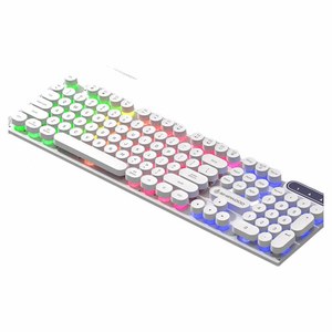 <b>Wired</b> Keyboard and <b>Mouse</b> Combo , Black with Colorful Backlight, Ergonomic & Symmetrical Design - Product Image 1