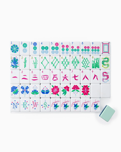 Oh My Mahjong: Set di Tessere Mahjong Americane di Lusso in Turchese, 4 Strati in Acrilico, Portatile e di Alta Qualità per Riunioni di Amici e Feste - Product Image 3