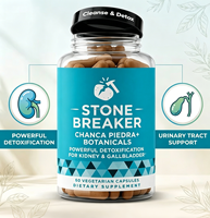 Chanca Piedra Stone Breaker 600mg Capsules, Complément Naturel pour le Soutien des Reins et de la Vésicule Biliaire, Végétarien, Sans OGM, Sans Gluten