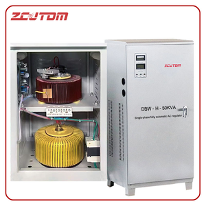 Stabilisateur de tension automatique monophasé DBW-H-50KVA à servomoteur, régulateur de tension AC 110V 220V pour usage domestique - Product Image 1