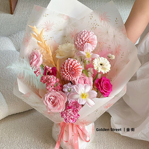 Papel de Regalo Estilo Coreano Nosa, Papel Impermeable con Diseño de Loto para Ramos de Flores, Papel para Regalos, Arte Floral para Floristerías - Product Image 4
