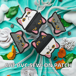 Animal PVC Rubber <b>Sew</b>-<b>On</b> Eco-Friendly 3D Embossed <b>Patches</b> for Hats Clothing Caps - Product Image 2