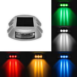 Luces Solares de Alta Luminosidad para Exteriores, 6 LED, Luz de Señalización Vial, Resistente al Agua, Luz de Calle Tipo Ojo de Gato - Product Image 6