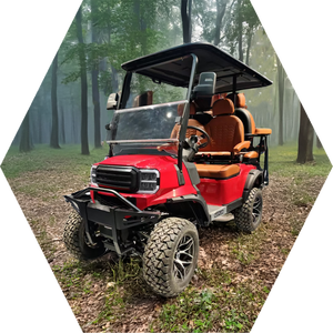 Prix d'usine 3500W Plomb-acide et Lithium Street Legal 4 Seat Chariots de golf de chasse électriques - Product Image 3