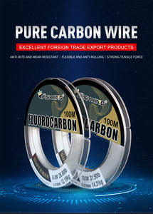 NOUVEAU OEM 100m Carbon Fiber Monofilament Carp Fly Fishing Fluorocarbone Line Leader Sinking 100% Fluorocarbone Fishing Line - Product Image 5