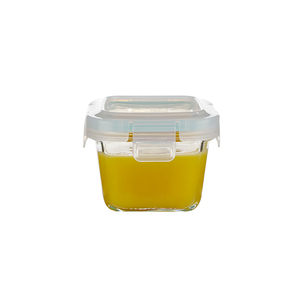 Nuevo estilo Cubi Borosilicate Baby Glass Food Container Jar con tapa de Pp 160ml Lunch Box Child - Product Image 1