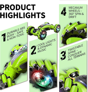 Nuevo Coche de Juguete Acrobático con Control por Gestos, 4WD Todoterreno, Transformable, <span class=keywords><strong>Twister</strong></span>, Derrape, RC - Product Image 5