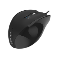 Souris optique filaire 6D pour bureau AIKUN GX8000 avec commutateur DPI 800/1200/1600, câble USB, roue en caoutchouc, Plug and Play