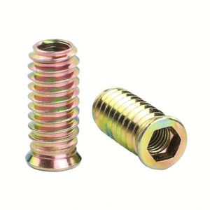 Écrous en T filetés en acier galvanisé avec pointes, 1 4 5 16 3 8 - Product Image 1