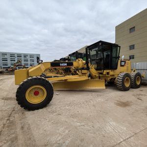 Japón original de segunda mano Caterpillar 140H motoniveladora precio barato usado CAT 140H 140K motoniveladoras medias en Shanghai Yard - Product Image 5