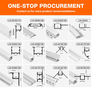 ราคาขายส่ง โปรไฟล์อะลูมิเนียมสำหรับไฟ LED ตกแต่งภายในอาคาร  รางอะลูมิเนียมสำหรับแถบไฟ LED - Product Image 3