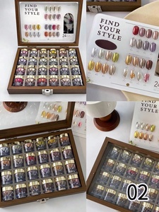 ผงโครเมี่ยมออโรร่าสีใหม่ 12/24 สี ชุดผงกระจกวิเศษคุณภาพสูง พร้อมกล่องเก็บ สำหรับตกแต่งเล็บสีสันสดใส - Product Image 5