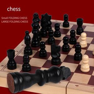 Nuovi Arrivi: Scacchiera Pieghevole in Legno, <span class=keywords><strong>Gioco</strong></span> da Viaggio Portatile, <span class=keywords><strong>Gioco</strong></span> Educativo Interattivo da Tavolo - Product Image 2