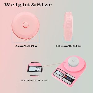 Precio de Fábrica: Cinta Métrica Retráctil Suave de 60 Pulgadas (1.5 Metros) para Medir el Cuerpo, Ideal para Manualidades y Costura - Product Image 3