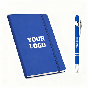 Chất lượng cao tùy chỉnh logo <span class=keywords><strong>PU</strong></span> da Lưu ý cuốn sách A5 A6 Ngân Sách trường kinh doanh văn phòng nhật ký Tạp Chí máy tính xách tay với ban nhạc đàn hồi - Product Image 1