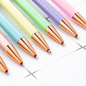 Bolígrafo de Metal Color Oro Rosa para Diario, con Diseño de Flor de Cerezo Rosa, Tinta Negra de 0.5 mm, Creativo, Color Perla Melocotón Rosa, para Diario Diario - Product Image 3