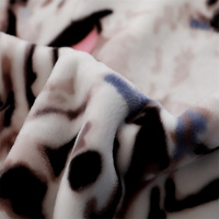 Polyester 100% druckte koreanische Nerzduplexdecke der Art 1ply