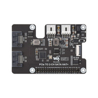 Carte d'extension PCIe vers double SATA pour Raspberry Pi 5, adaptateur de disque dur SATA pour Raspberry Pi 5, sans pilote