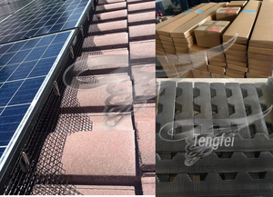 Kit de malla de panel solar de azulejo español precortado S-Tile-Protector de alambre resistente de 8 pulgadas x 5 pies para protección de aves y roedores - Product Image 5