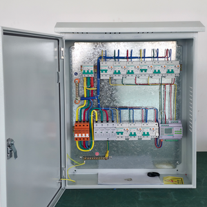 Boîtier de distribution d'énergie mural extérieur résistant aux intempéries avec appareillage électrique et fournitures d'éclairage - Product Image 1
