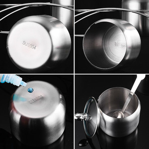 304 Stainless Steel <b>Spice</b> <b>Jar</b> Set With Metal Lid Airtight Storage For Solid Seasonings Kitchen Use - Product Image 5