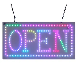 Smart APP Bluetooth Speaker Connection Sign Colorful Running LED Indoor OPEN Logo Signboard