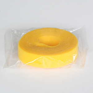 Vente en gros Jaune 14.5mm Nylon Crochet Boucle Rubans Rouleaux Élastiques Attaches de Câble pour Bureau à Domicile et Organisation de Stockage en Classe - Product Image 5