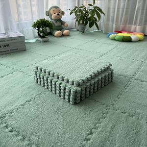 Alfombrillas Encajables Nomega de Color Sólido, Cuadradas, Antideslizantes, para Interiores, Sala de Estar, Dormitorio, Estudio, Balcón, Espacio Comercial - Product Image 3