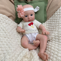 Interaktive 30cm Silikon Reborn Dolls Realistische Fütterung simulation Toy Safe Ungiftige Materialien Kids