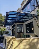 Abri extérieur personnalisable cadre en aluminium Pc toit patio terrasse jardin auvent étanche auvent auvent auvent