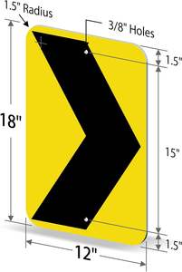 لوحة إشارة مرور عاكسة من الألومنيوم، لافتة توجيه مرورية عالية القوة ومقاومة للتآكل للطرق البلدية والبلدية - Product Image 2