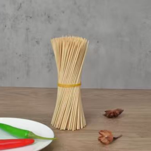 Brochettes en bambou naturel écologiques en gros, bâtonnets ronds en bambou pour barbecue, <span class=keywords><strong>kebab</strong></span>, fruits, viande, brochettes jetables pour grillades - Product Image 1
