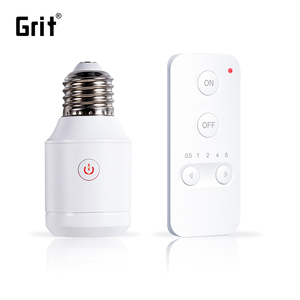 Home E26/E27 Bulb Socket RF433MHz 500W Waterproof Remote Control Holder <strong>Switch</strong> with 300ft Range &amp; <strong>Timer</strong> - Product Image 6