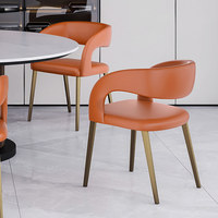 Chaise de salle à manger en stock, tabouret, chaise de réunion, usage domestique, design moderne, simple, luxe léger, modèle de designer
