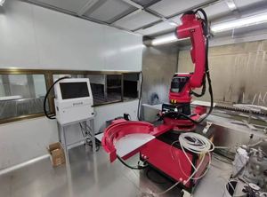 Pendentif de programmation pour robot manipulateur industriel Brun avec moteur électrique 0,2 kW 220 V, indice de protection IP67, conception à 6 mâchoires - Product Image 4