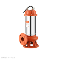 Pompe à eaux usées submersible QY anti-obstruction WQD monophasée 220V, haut débit, compatible eau propre, multi-étagée, haute pression 10m/h