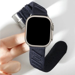 Tschick En Mer Band Bleu Nuit para Apple Watch Series 10 46mm Pulsera deportiva para <span class=keywords><strong>IWatch</strong></span> <span class=keywords><strong>Ultra</strong></span> 49mm 9 8 7 Correa 42 44 45 40 41mm - Product Image 6